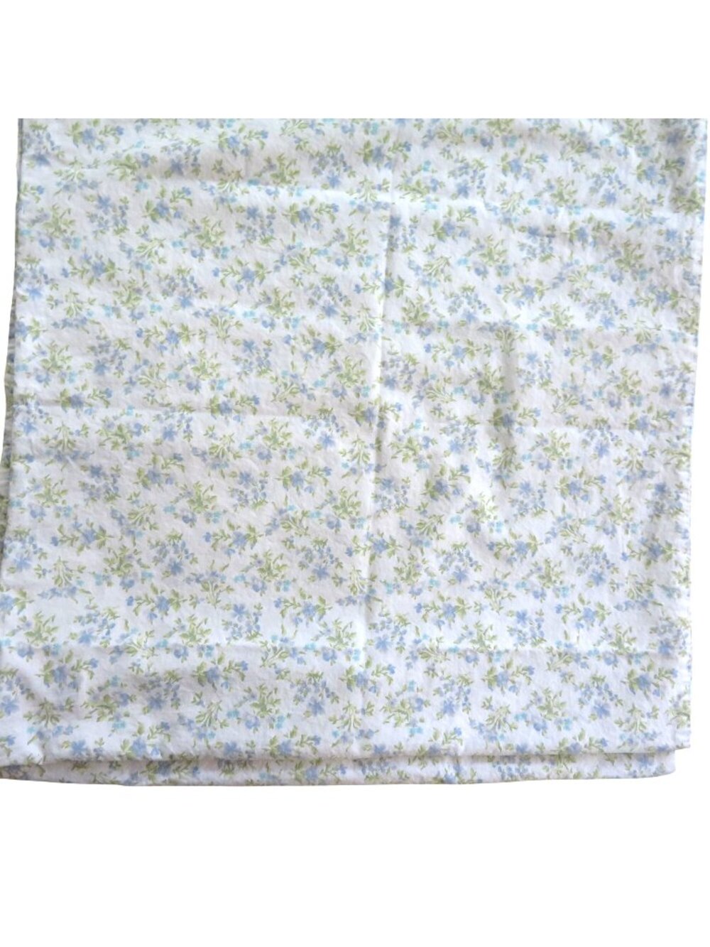 Vintage Laura Ashley Evie Floral Pillowcases Pair Standard Blue Green Floral